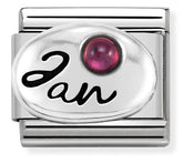 Nomination Composable Classic Link 330505/01 January Garnet in 925 Silver